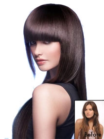 Bold & Blunt Clip In Hair Fringe